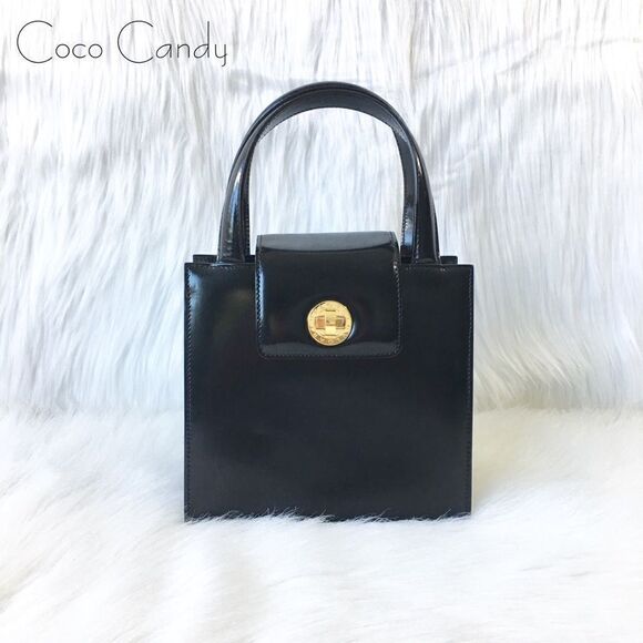 🔃Bulgari Black Leather Accordion Crossbody Bag - Picture 2 of 16